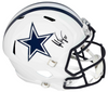 JAKE FERGUSON SIGNED DALLAS COWBOYS FLAT WHITE FULL SIZE SPEED HELMET BECKETT