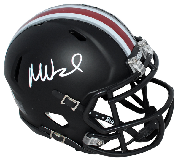 MIKE VRABEL AUTOGRAPHED OHIO STATE BUCKEYES BLACK SPEED MINI HELMET JSA