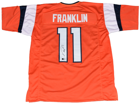 JONAH COLEMAN AUTOGRAPHED DENVER BRONCOS #20 NAVY JERSEY BECKETT
