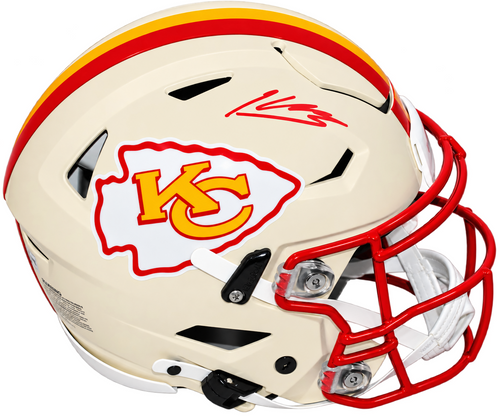 KENNETH WALKER III SIGNED KANSAS CITY CHIEFS RETRO SPEEDFLEX HELMET BECKETT