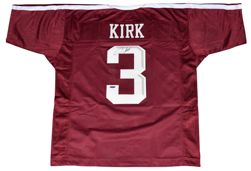 CHRISTIAN KIRK AUTOGRAPHED TEXAS A&M AGGIES #3 MAROON JERSEY TRISTAR