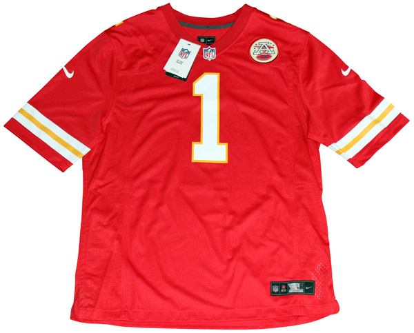 XAVIER WORTHY AUTOGRAPHED KANSAS CITY CHIEFS #1 RED NIKE JERSEY FANATICS