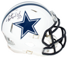 JAVONTE WILLIAMS SIGNED DALLAS COWBOYS FLAT WHITE SPEED MINI HELMET BECKETT