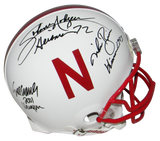 ERIC CROUCH MIKE ROZIER JOHNNY RODGERS SIGNED NEBRASKA HEISMANS PROLINE HELMET