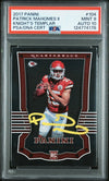 PATRICK MAHOMES SIGNED 2017 PANINI KNIGHT'S TEMPLAR FOIL ROOKIE PSA 9 AUTO 10