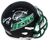 QUINNEN & QUINCY WILLIAMS SIGNED NEW YORK JETS BLACK SPEED MINI HELMET BECKETT