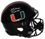 MALACHI TONEY SIGNED MIAMI HURRICANES BLACK FULL SIZE SPEED HELMET JSA
