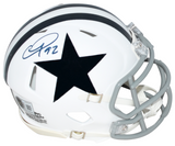QUINNEN WILLIAMS SIGNED DALLAS COWBOYS WHITE SPEED MINI HELMET BECKETT