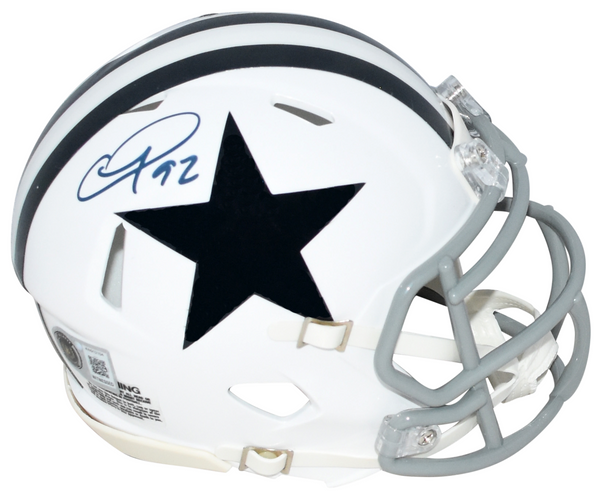 QUINNEN WILLIAMS SIGNED DALLAS COWBOYS WHITE SPEED MINI HELMET BECKETT