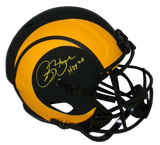 ISAAC BRUCE AUTOGRAPHED ST LOUIS RAMS ECLIPSE SPEED FULL SIZE HELMET W/ HOF 20