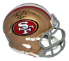 TREY LANCE AUTOGRAPHED SIGNED SAN FRANCISCO 49ERS SPEED MINI HELMET BECKETT
