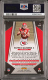 PATRICK MAHOMES SIGNED 2017 PANINI PRIZM ROOKIE RC #269 PSA 9 AUTO 10
