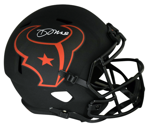 DAVIS MILLS SIGNED HOUSTON TEXANS ECLIPSE FULL SIZE SPEED HELMET BECKETT