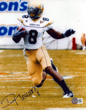 DEMARYIUS THOMAS SIGNED GEORGIA TECH YELLOW JACKETS 8x10 PHOTO BECKETT