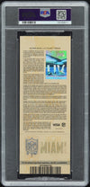 PATRICK MAHOMES SIGNED SUPER BOWL LIV 54 GOLD TICKET CHIEFS 49ERS PSA 8 AUTO 10