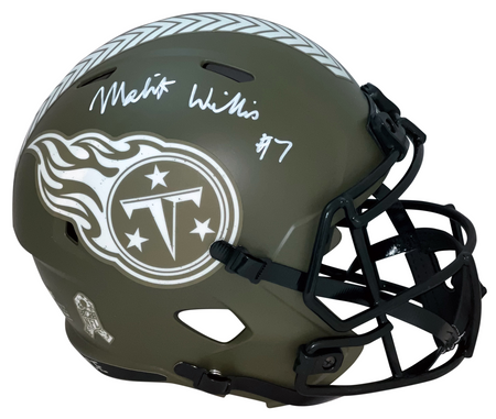 DE'VON DEVON ACHANE SIGNED MIAMI DOLPHINS FULL SIZE SPEED HELMET BECKETT