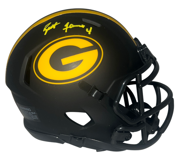 BRETT FAVRE AUTOGRAPHED GREEN BAY PACKERS ECLIPSE SPEED MINI HELMET BECKETT