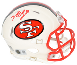 NICK BOSA AUTOGRAPHED SAN FRANCISCO 49ERS RETRO SPEED MINI HELMET BECKETT