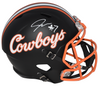 JAYLEN WARREN SIGNED OKLAHOMA STATE COWBOYS FULL SIZE SPEED HELMET BECKETT