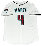 KETEL MARTE AUTOGRAPHED ARIZONA DIAMONDBACKS #4 NIKE LIMITED JERSEY MLB AUTH