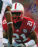 PRINCE AMUKAMARA AUTOGRAPHED SIGNED NEBRASKA CORNHUSKERS 8x10 PHOTO COA