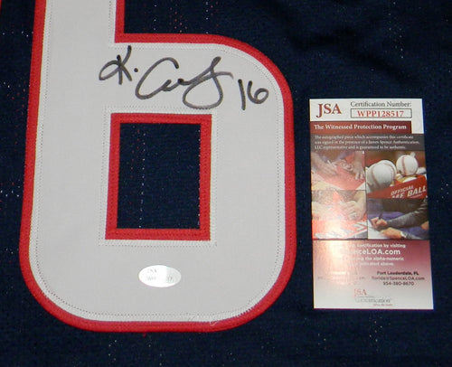 KEKE COUTEE AUTOGRAPHED SIGNED HOUSTON TEXANS #16 NAVY JERSEY JSA
