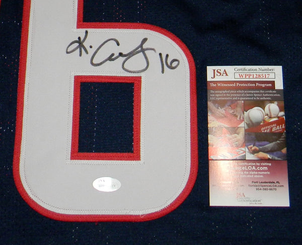 KEKE COUTEE AUTOGRAPHED SIGNED HOUSTON TEXANS #16 NAVY JERSEY JSA