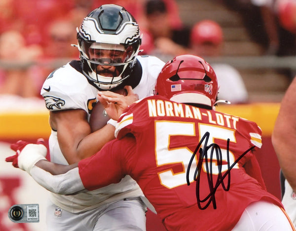 OMARR NORMAN-LOTT AUTOGRAPHED KANSAS CITY CHIEFS 8x10 PHOTO BECKETT