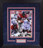 DEUCE McALLISTER AUTOGRAPHED OLE MISS REBELS 8x10 FRAMED PHOTO COA