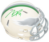 MAKAI LEMON SIGNED PHILADELPHIA EAGLES RETRO SPEED MINI HELMET BECKETT