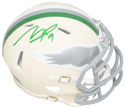 MAKAI LEMON SIGNED PHILADELPHIA EAGLES RETRO SPEED MINI HELMET BECKETT