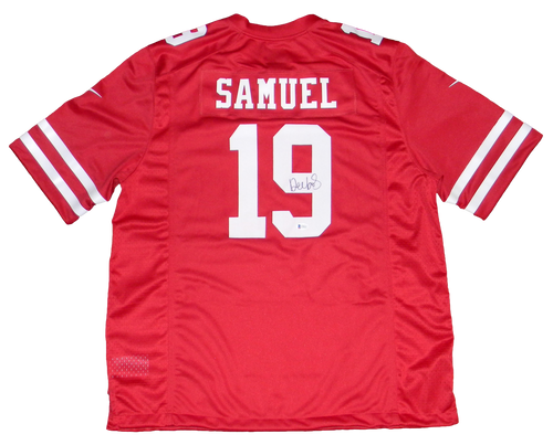 DEEBO SAMUEL SIGNED AUTOGRAPHED SAN FRANCISCO 49ERS #19 NIKE GAME JERSEY BECKETT