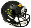CURTIS SAMUEL SIGNED WASHINGTON COMMANDERS 2022 BLACK SPEED MINI HELMET BECKETT