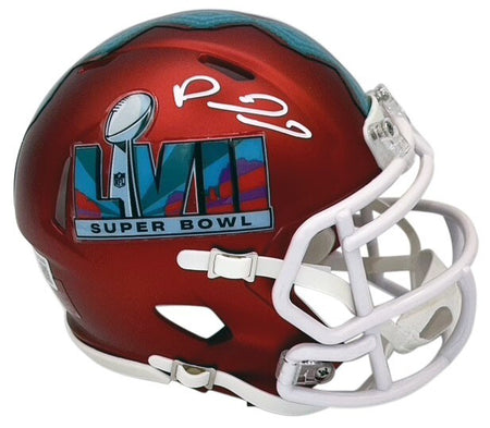 DEVONTA SMITH SIGNED ALABAMA CRIMSON TIDE ECLIPSE MINI HELMET W/ HEISMAN 2020