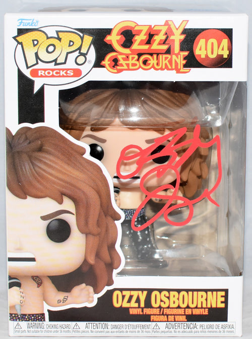 OZZY OSBOURNE SIGNED AUTOGRAPHED #404 FUNKO POP ROCKS FIGURE BECKETT