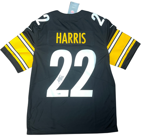 NAJEE HARRIS SIGNED PITTSBURGH STEELERS #22 BLACK NIKE LIMITED JERSEY FANATICS