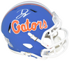 DJ LAGWAY AUTOGRAPHED FLORIDA GATORS BLUE SPEED MINI HELMET BECKETT