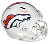 JERRY JEUDY AUTOGRAPHED DENVER BRONCOS FLAT WHITE FULL SIZE SPEED HELMET BECKETT