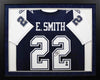EMMITT SMITH AUTOGRAPHED DALLAS COWBOYS #22 FRAMED JERSEY COA
