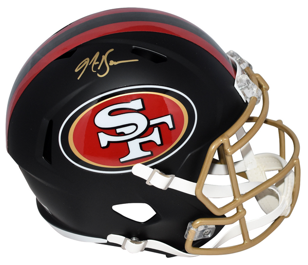 NAVORRO BOWMAN SIGNED SAN FRANCISCO 49ERS RIVALRIES FULL SIZE HELMET BECKETT
