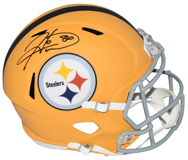 HINES WARD SIGNED PITTSBURGH STEELERS 2025 ALT FULL SIZE SPEED HELMET BECKETT