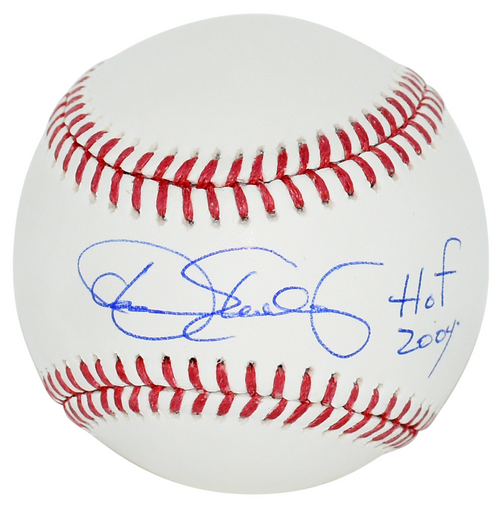 DENNIS ECKERSLEY SIGNED ATHLETICS OFFICIAL RAWLINGS MLB BASEBALL W/ HOF 2004