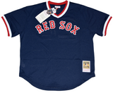 WADE BOGGS SIGNED BOSTON RED SOX #26 MITCHELL & NESS JERSEY W/ HOF 05
