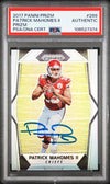 PATRICK MAHOMES SIGNED 2017 PANINI PRIZM ROOKIE RC #269 AUTO PSA AUTHENTIC