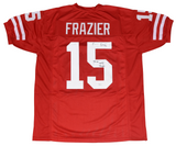 TOMMIE FRAZIER AUTOGRAPHED NEBRASKA CORNHUSKERS #12 RED JERSEY JSA