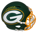 DAVANTE ADAMS SIGNED GREEN BAY PACKERS AMP FULL SIZE SPEED HELMET JSA