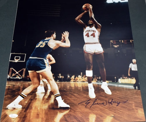 ELVIN HAYES AUTOGRAPHED HOUSTON COUGARS 16x20 PHOTO JSA