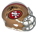 JEFF WILSON JR AUTOGRAPHED SIGNED SAN FRANCISCO 49ERS SPEED MINI HELMET BECKETT