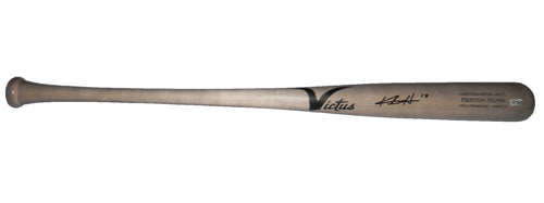 KESTON HIURA SIGNED DODGERS BREWERS VICTUS GAME MODEL BASEBALL BAT JSA