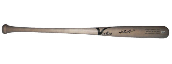 KESTON HIURA SIGNED DODGERS BREWERS VICTUS GAME MODEL BASEBALL BAT JSA